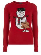 Dorothy Perkins Red Snowman Jumper