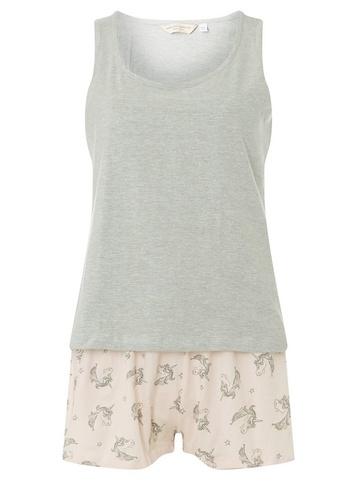 Dorothy Perkins Pink Unicorn Short Pyjamas In A Bag