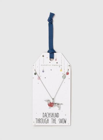 Dorothy Perkins Multi Colour Sausage Dog Ditsy Necklace