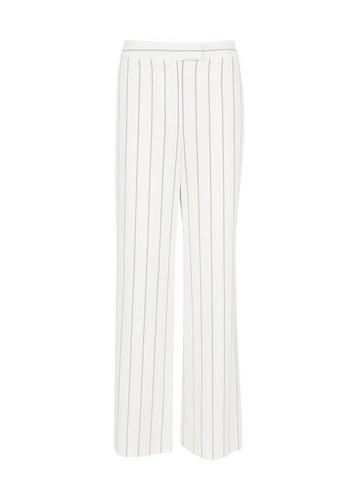 Dorothy Perkins White Pinstriped Wide Leg Trousers
