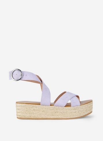 Dorothy Perkins Lilac 'rally' Flatform Sandals
