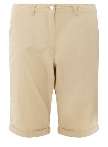 Dorothy Perkins Stone Poplin Knee Shorts