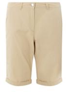 Dorothy Perkins Stone Poplin Knee Shorts