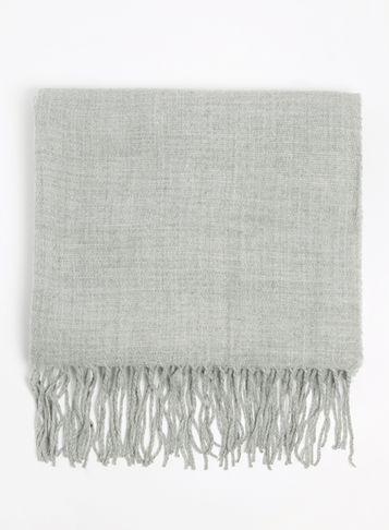 Dorothy Perkins Grey Fluffy Plain Scarf