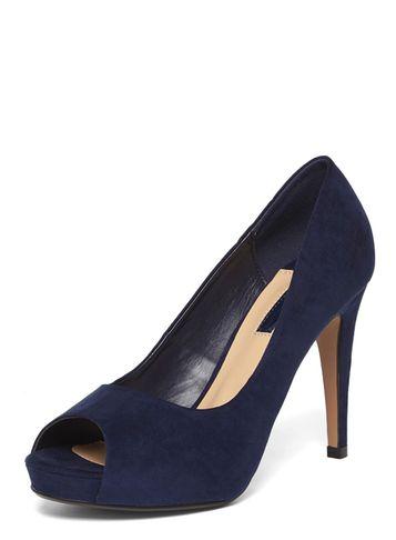 Dorothy Perkins Navy 'corinna' Court Shoes
