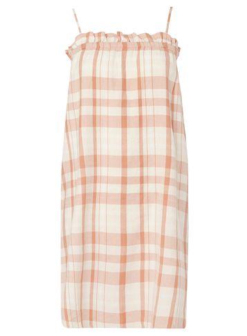 Dorothy Perkins *noisy May Peach Check Dress