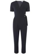 Dorothy Perkins Petite Navy D-ring Jumpsuit