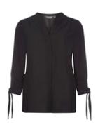 Dorothy Perkins *tall Black Tie Cuff Shirt