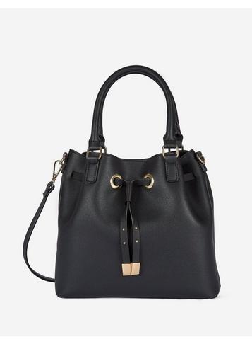 Dorothy Perkins Black Drawstring Tote Bag