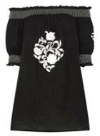 Dorothy Perkins Black Embroidered Tunic
