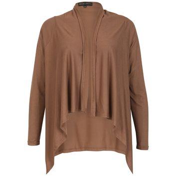 Dorothy Perkins *mela Brown Waterfall Cardigan