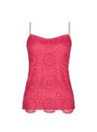 Dorothy Perkins Pink Lace Guipure Camisole Vest
