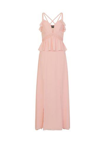 Dorothy Perkins *girls On Film Dusty Pink Chiffon Maxi Dress