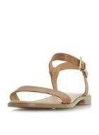 Dorothy Perkins *head Over Heels By Dune Tan 'natallia' Flat Sandals