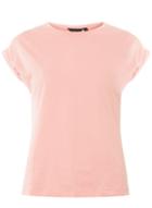 Dorothy Perkins Pink Roll Sleeve T-shirt