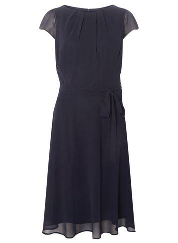 Dorothy Perkins *billie & Blossom Tall Navy Chiffon Skater Dress