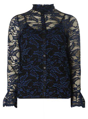 Dorothy Perkins Navy Lace Shirt