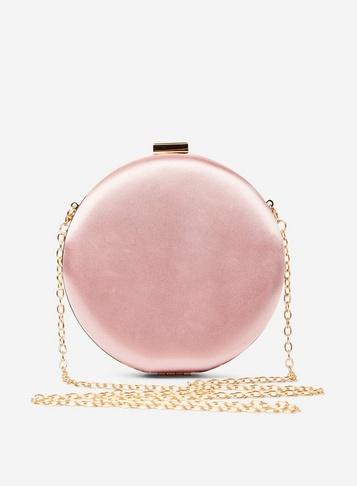 Dorothy Perkins Rose Round Box Clutch Bag