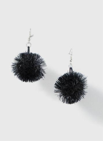 Dorothy Perkins Black Christmas Tinsel Earrings