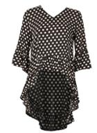 *izabel London Black Frill Sleeve Top