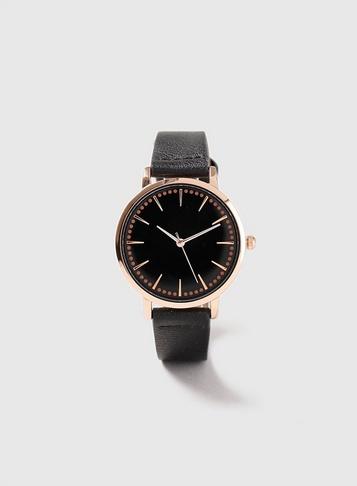 Dorothy Perkins Black Face Watch