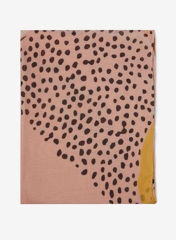 Dorothy Perkins Orange Spot And Animal Print Scarf