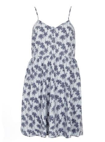 Dorothy Perkins Palm Print Denim Cami Dress