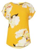 Dorothy Perkins Ochre Floral Print Placement Blouse