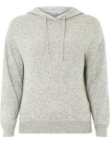 Dorothy Perkins Petite Grey Brushed Hoodie