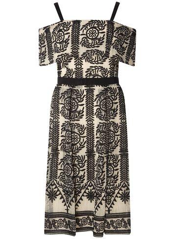 Dorothy Perkins Black Embroidered Prom Dress
