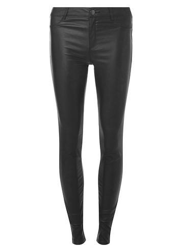 Dorothy Perkins *tall Black Coated 'frankie' Skinny Jeans