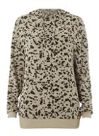 Dorothy Perkins *tall Multi Colour Brushed Leopard Print Hoodie