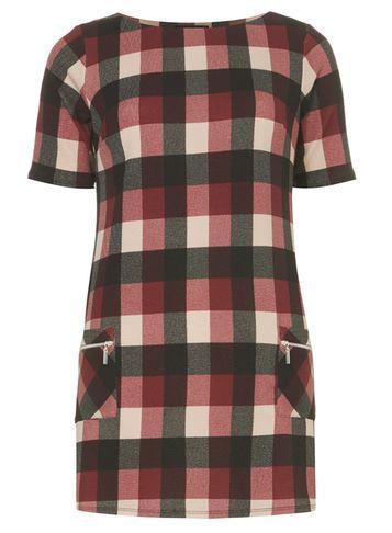 Dorothy Perkins Burgendy Zip Tunic