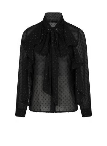 Dorothy Perkins *girls On Film Black Bow Blouse