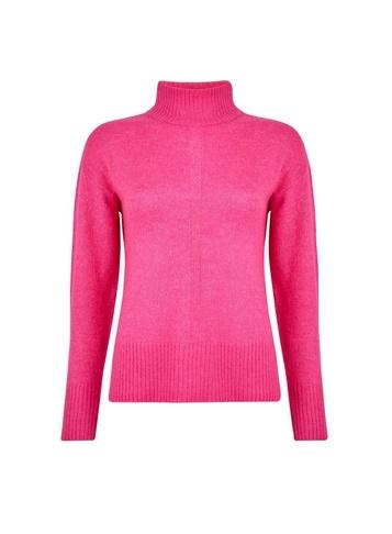 Dorothy Perkins Pink Spandex High Neck Jumper