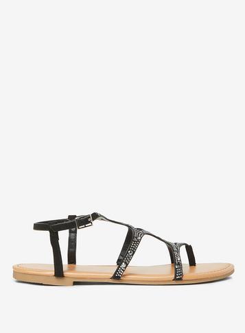 Dorothy Perkins Black 'frankee' Sandals