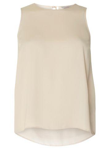 Dorothy Perkins Petite Silver Grey Sleeveless Tie Back Top
