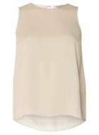 Dorothy Perkins Petite Silver Grey Sleeveless Tie Back Top