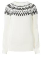 Dorothy Perkins *tall Ivory Gem Fair Isle Print Jumper