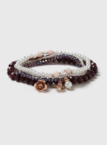 Dorothy Perkins Multi Bead Stretch Bracelet