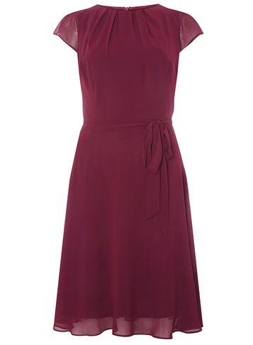 Dorothy Perkins *billie & Blossom Tall Mulberry Chiffon Skater Dress