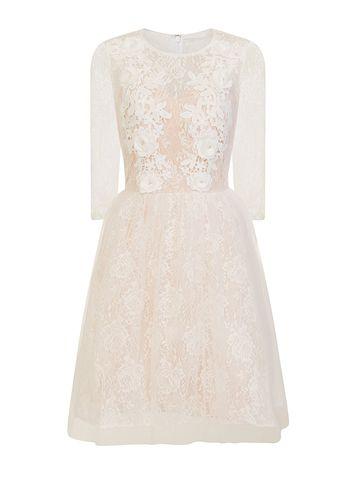 Dorothy Perkins *chi Chi London White Lace Prom Dress