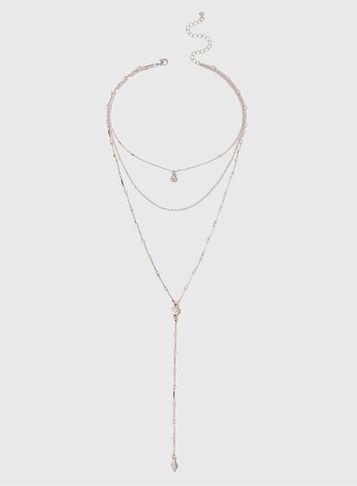 Dorothy Perkins Gold Multi Row Necklace