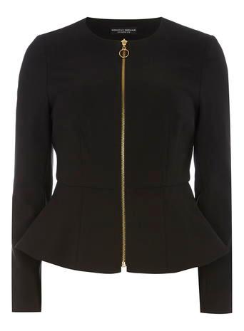 Dorothy Perkins Black Pephem Jacket