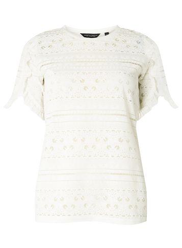 Dorothy Perkins Ivory Puff Print T-shirt