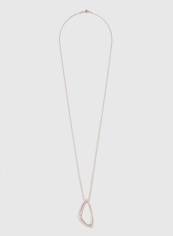 Dorothy Perkins Rose Gold Organic Rhinestone Pendant Necklace