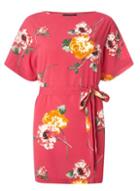 Dorothy Perkins Pink Floral Tie Tunic