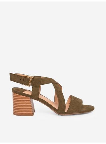 Dorothy Perkins Khaki Beamer Cross Over Sandals