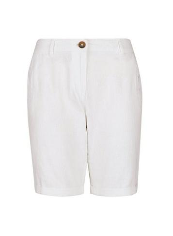 Dorothy Perkins Petite White Linen Short