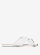 Dorothy Perkins White Leather 'fearn' Mules